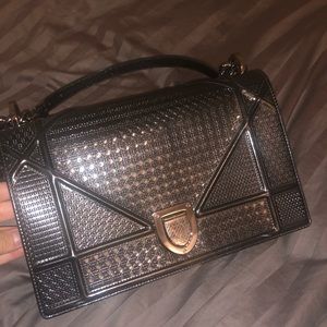 Christian Dior metallic bag